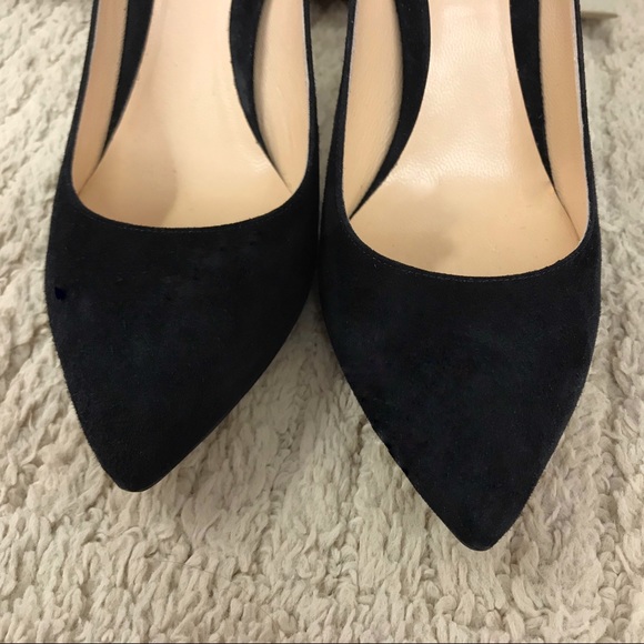 ARMANI Collezioni Black Suede PointToe Heels Pumps - Picture 3 of 8